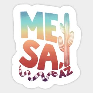 Mesa Rainbow Type Sticker